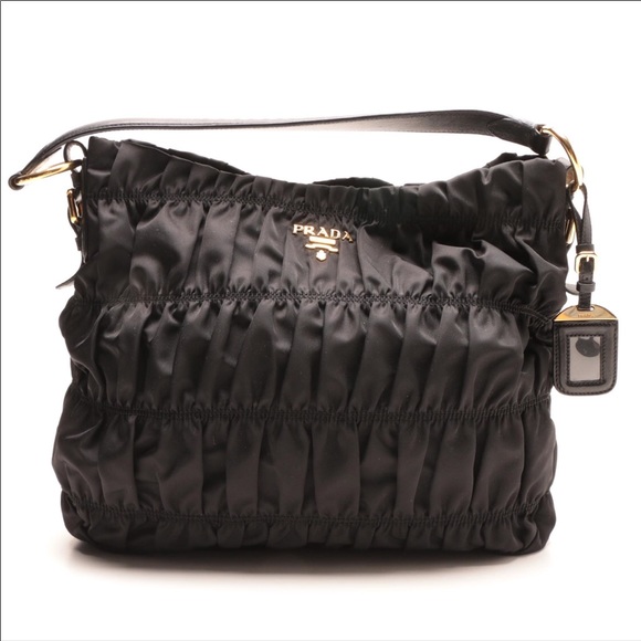 ruched prada bag